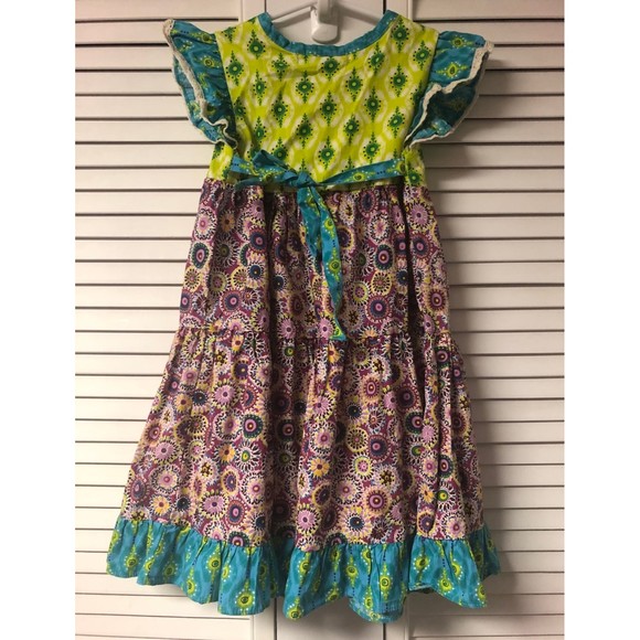 Jelly the pug size 6 savannah pinwheel woven dress - Picture 4 of 6